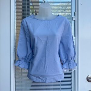 Elegant Blue Women's Top